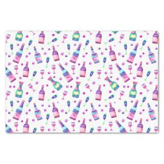 Alcohol Watercolor Pattern | Pinkish White Tissue Paper