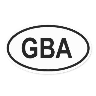 Alderney "GBA" Oval Sticker