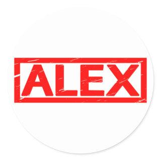 Alex Stamp Classic Round Sticker