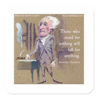Alexander Hamilton & Quote Stickers