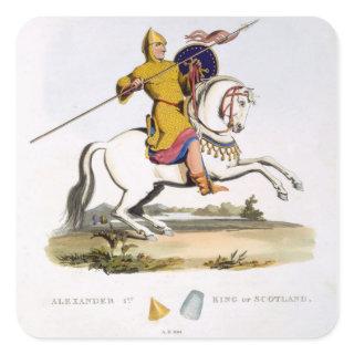 Alexander I, King of Scotland (c.1080-1124), 1107, Square Sticker