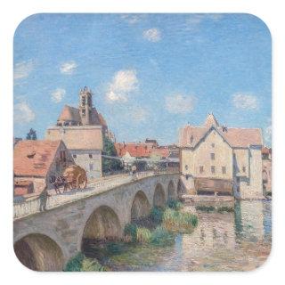 Alfred Sisley artwork - Le Pont de Moret Square Sticker