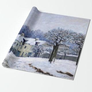 Alfred Sisley - Place Chenil in Marly, Snow Effect