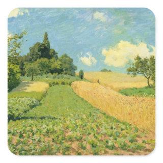 Alfred Sisley | The Cornfield Square Sticker
