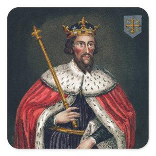 Alfred the Great (849-99), after a painting in the Square Sticker