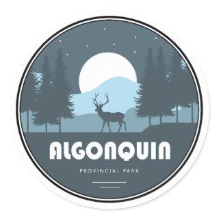 Algonquin Provincial Park Deer Classic Round Sticker