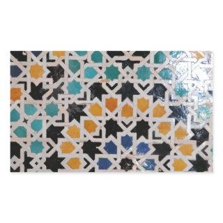 Alhambra Wall Tile #9 Rectangular Sticker