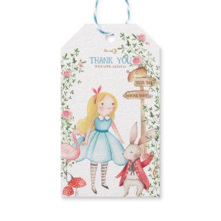 Alice Adventures in Woderland Birthday Tea Party Gift Tags