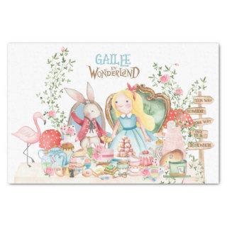 Alice Adventures in Woderland Birthday Tea Party Tissue Paper