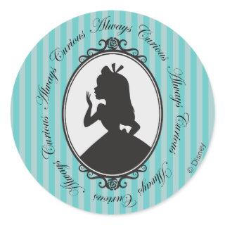 Alice | Always Curious Classic Round Sticker