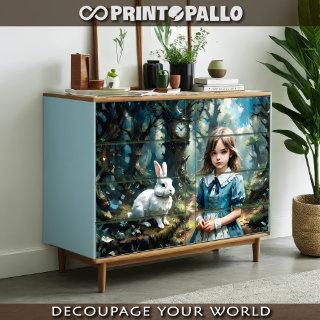 Alice in The Wonderland and The White Rabbit  Tissue Paper