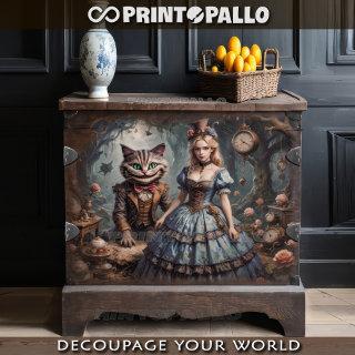 Alice in the Wonderland with Cheshire cat Tissue Paper
