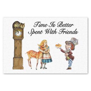 Alice In Wonderland Better With Friends Tissue Paper