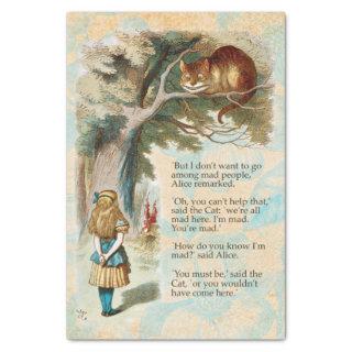 Alice in Wonderland Cheshire Cat Mad  Tissue Paper