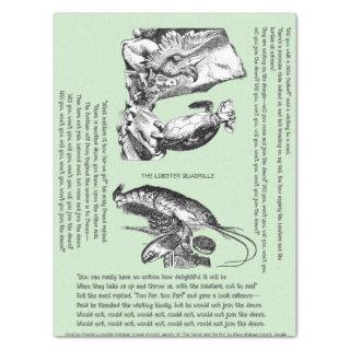 Alice in Wonderland Lobster Quadrille Song Tissue Paper