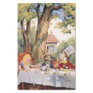 Alice in Wonderland Mad Hatter Tea Party Decoupage Tissue Paper