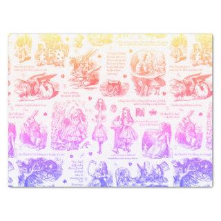 Alice in Wonderland Ombre Toile Quotes Tissue Paper