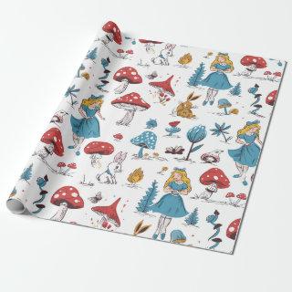 Alice in Wonderland Rabbit Red Mushroom