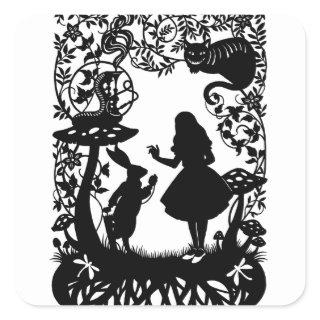 Alice in Wonderland  Square Sticker