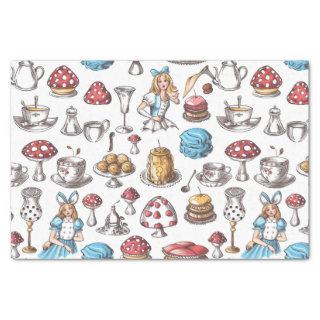 Alice In Wonderland Tea Party Decoupage Tissue Paper
