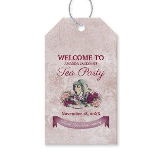 Alice in Wonderland The Mad Hatter Tea Party Favor Gift Tags