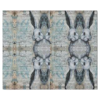 Alice in wonderland whimsical rabbit world