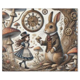 Alice in Wonderland White Rabbit tea Art