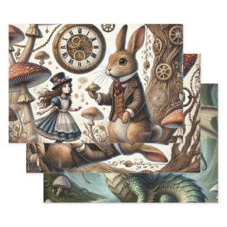 Alice in Wonderland White Rabbit tea Art  Sheets