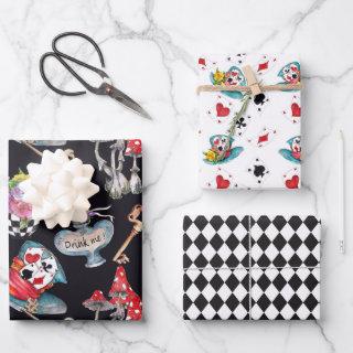 Alice in Wonderland  (Set of 3)