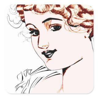 Alice M. McPherrin by Russell L. Swigert 1917 art  Square Sticker