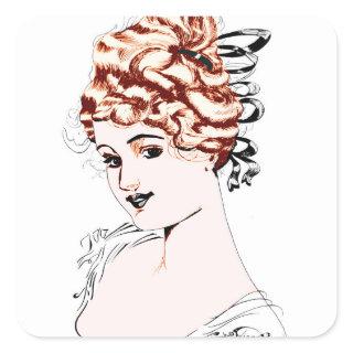 Alice M. McPherrin by Russell L. Swigert 1917 art  Square Sticker