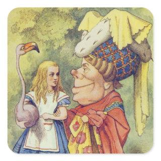Alice with the Duchess Square Sticker