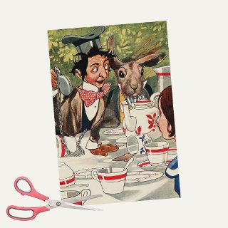 Alice's Adventures in Wonderland Tea Party Vintage Tissue Paper