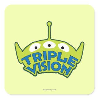 Alien Triple Vision Square Sticker
