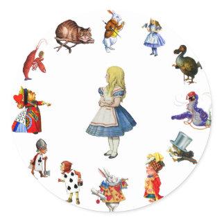 ALL AROUND ALICE CLASSIC ROUND STICKER