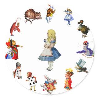 ALL AROUND ALICE CLASSIC ROUND STICKER