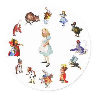 ALL AROUND ALICE CLASSIC ROUND STICKER
