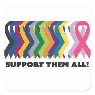 All Cancer Awareness Square Sticker