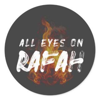 ALL EYES ON RAFAH CLASSIC ROUND STICKER