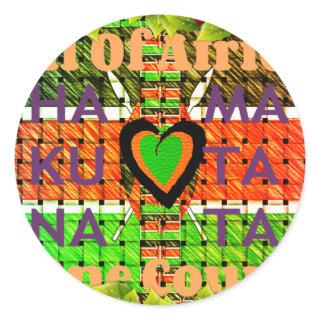 All of Africa In one country. Make it Kenya Flag Classic Round Sticker