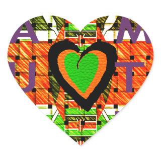 All of Africa In one country. Make it Kenya Flag Heart Sticker