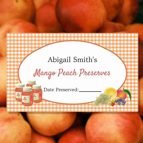 All Purpose Canning Jar Fruit Sticker