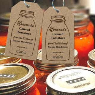 All-purpose Rustic Brown Canning Jar Hang Tag