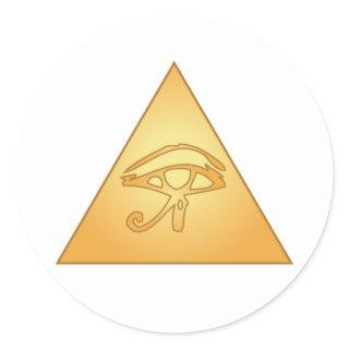 All Seeing Eye / Eye of Horus: Classic Round Sticker