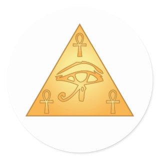 All Seeing Eye / Eye of Horus: Classic Round Sticker