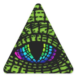 All-Seeing-Reptilian-Eye Triangle Sticker