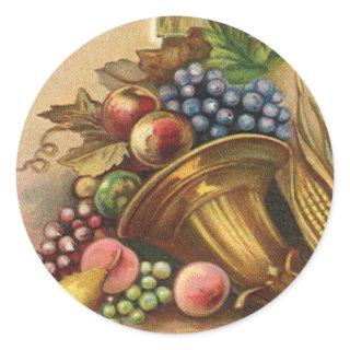 All Thanksgiving Bounty Be Thine Classic Round Sticker