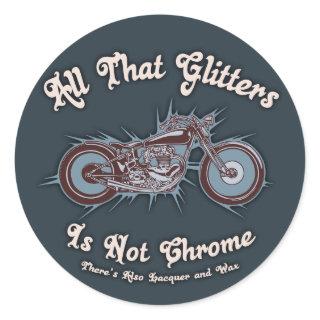 All That Glitters Classic Round Sticker