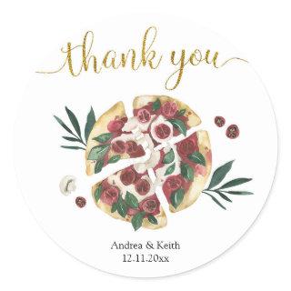 All You Need is Love and Pizza Thank You Sticker