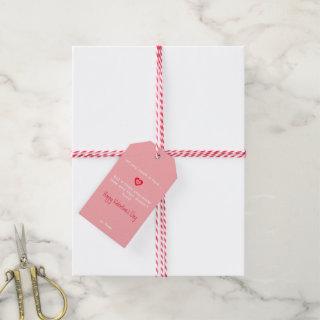 All you need is Love Personalized Pink Gift Tag
